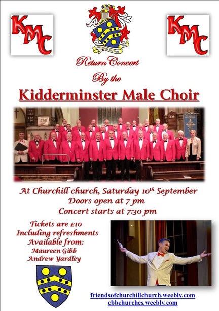 kidderminster Male Choir Concert poster